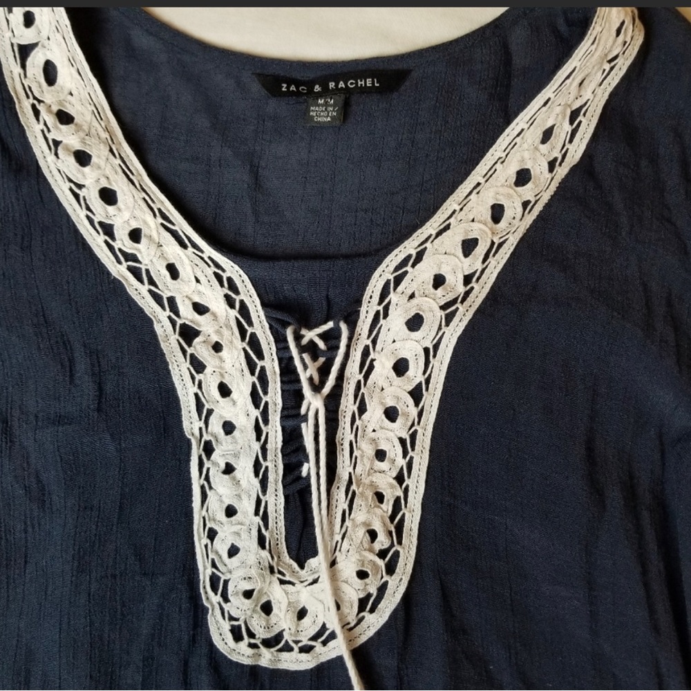 Zac & Rachel blouse size M very dark navy